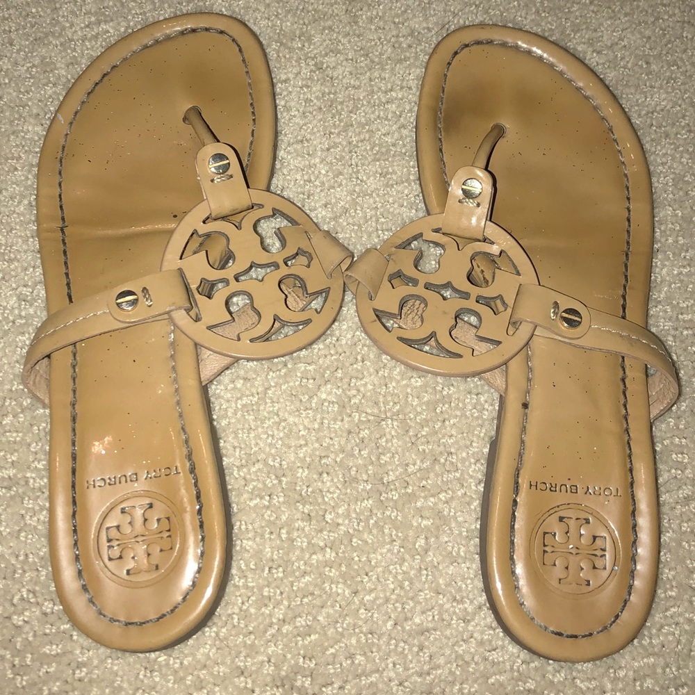 Tory Burch Miller Sandals Patent Leather